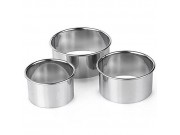 Tala Plain Round Pastry Cutters (set of 3)